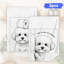  Linges de cuisine en microfibre, linges à vaisselle réutilisables absorbants, décoratifs résistants à la décoloration, 16 po x 24 po, caniche noir et blanc-133276185