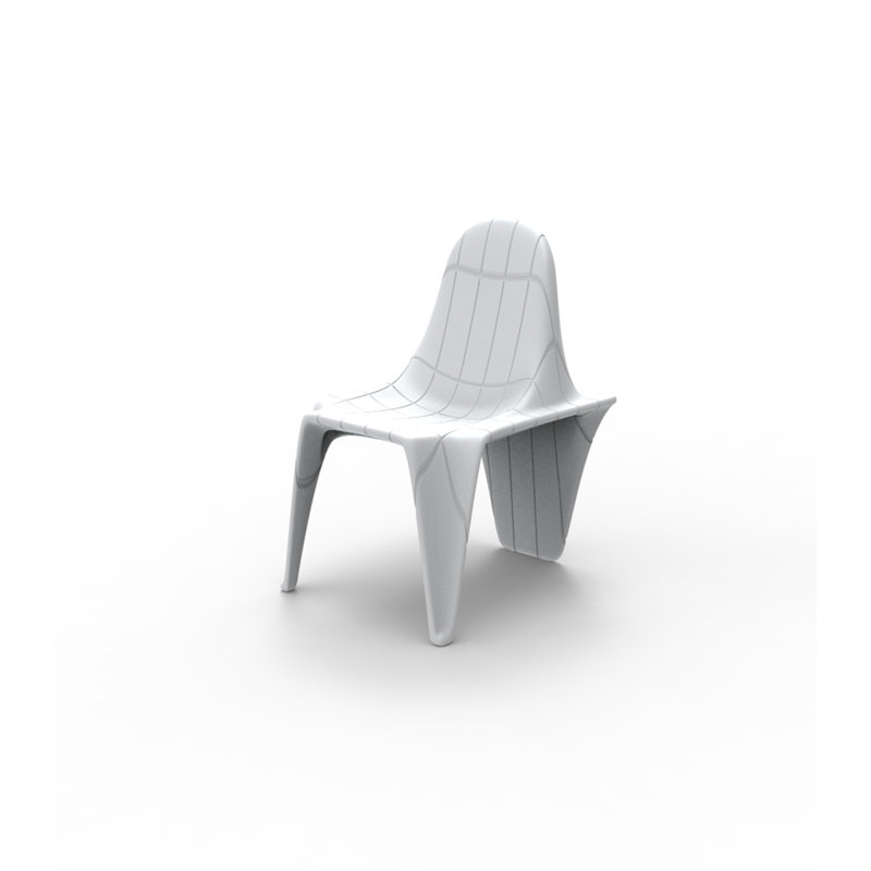 F3 Stacking Patio Dining Side Chair, Ice