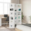 Ometa 110cm W 3 - Panel Solid Wood Accent Folding Screen-1657504281