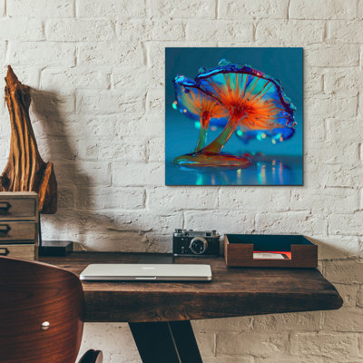Epic Art 'Magic Mushroom' by Ann Klee Acrylic Glass Wall Art, 12" x 12"