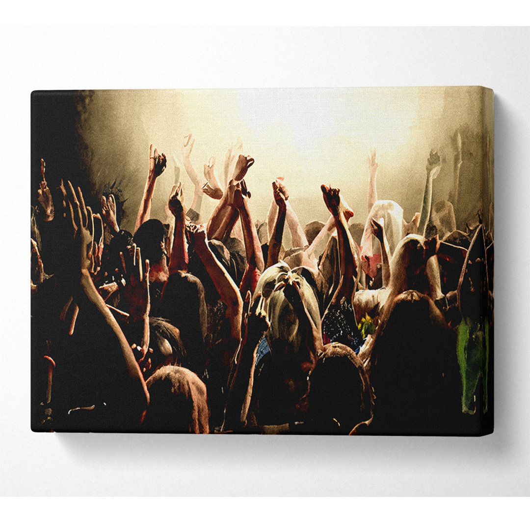 Concert Crowd - Kunstdrucke auf Leinwand - Wrapped Canvas