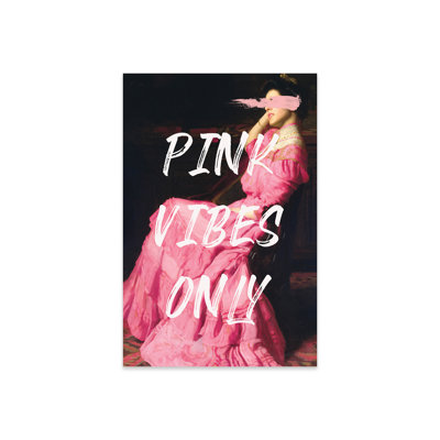 " Pink Vibes Only III " by Grace Digital Art Co