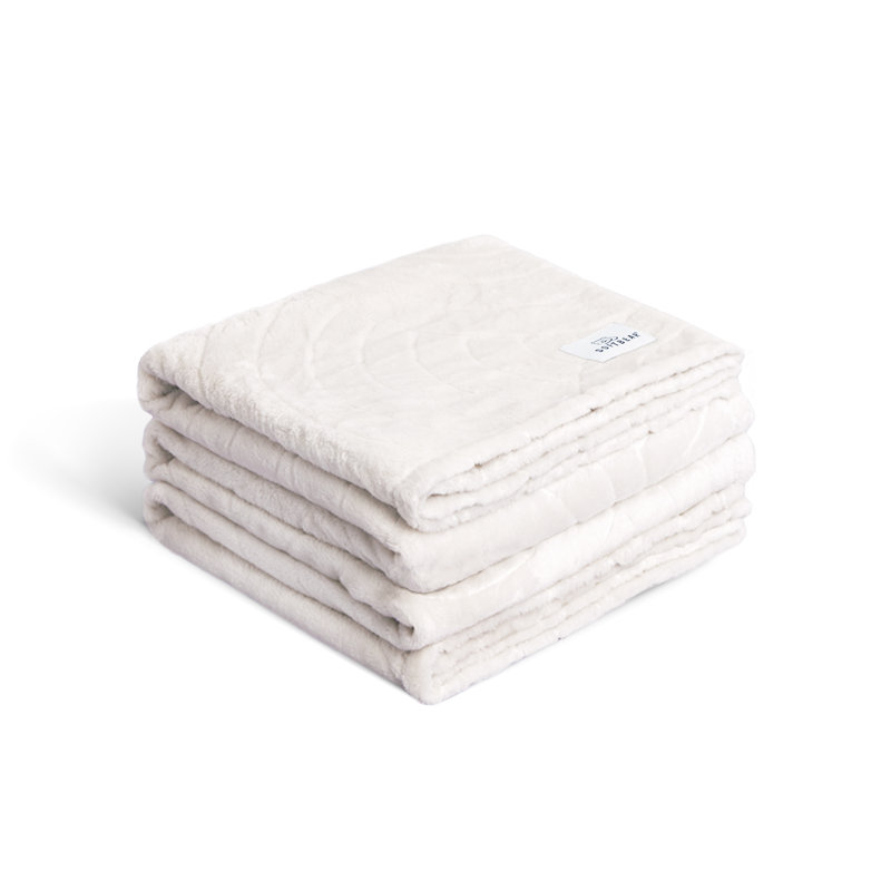 Flannel Plain Weave / Muslin Throw Blanket, King, Grey