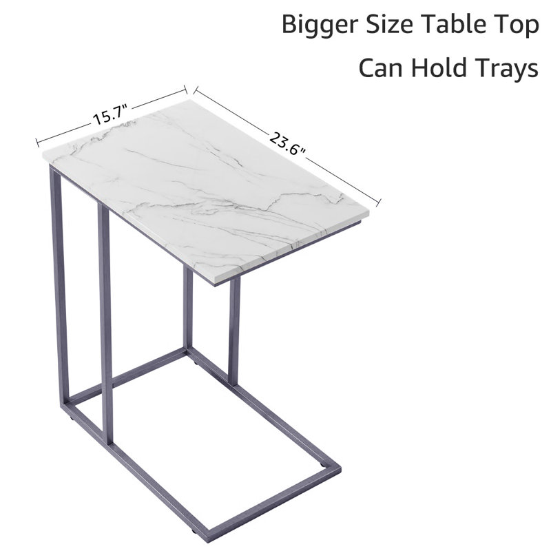 Table de bout en faux marbre