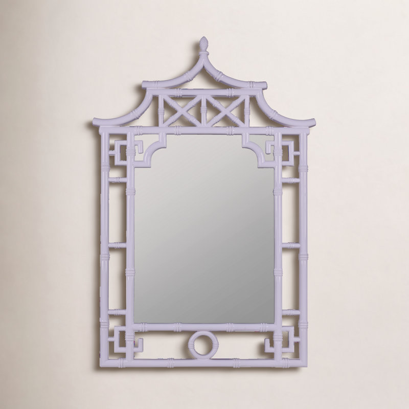 Shing Resin Wall Mirror, French Lilac