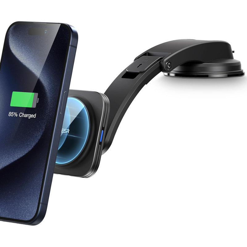 HaloLock Dashboard Wireless Charger Black