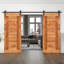 Porte de grange à panneaux et en bois avec quincaillerie d'installation-83967899-83967894