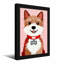 Animaux mignons avec un collier rouge et une étiquette en os-285992294-285992293-285992290