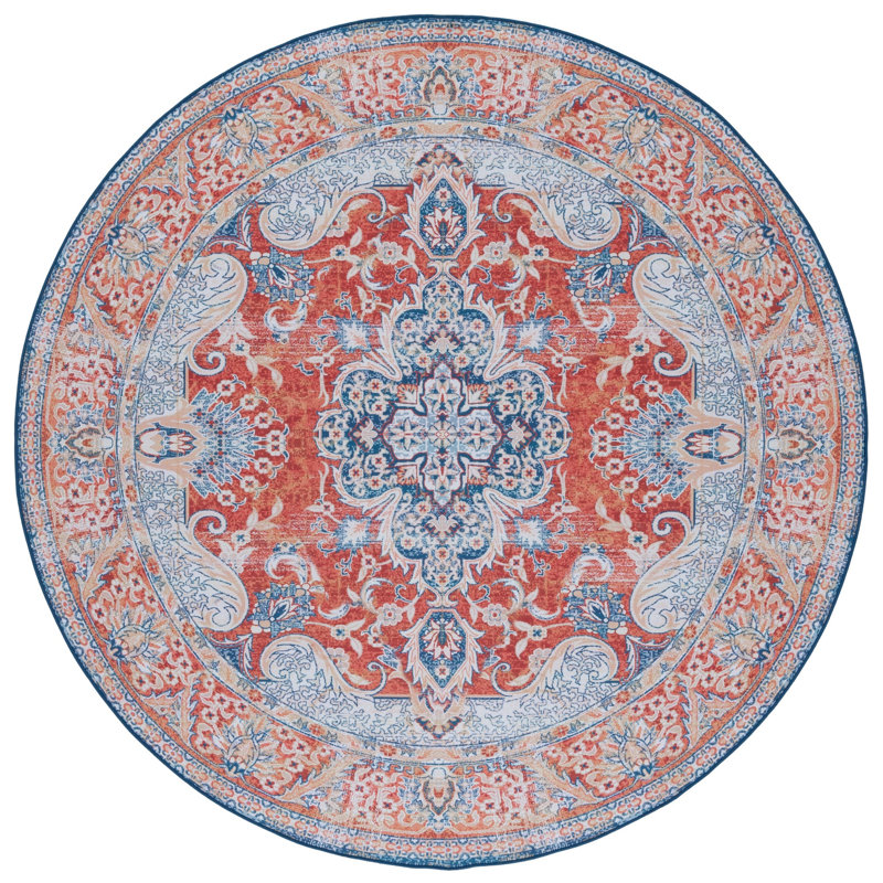 Tucson Performance Machine Washable Oriental Rug, Round 6'