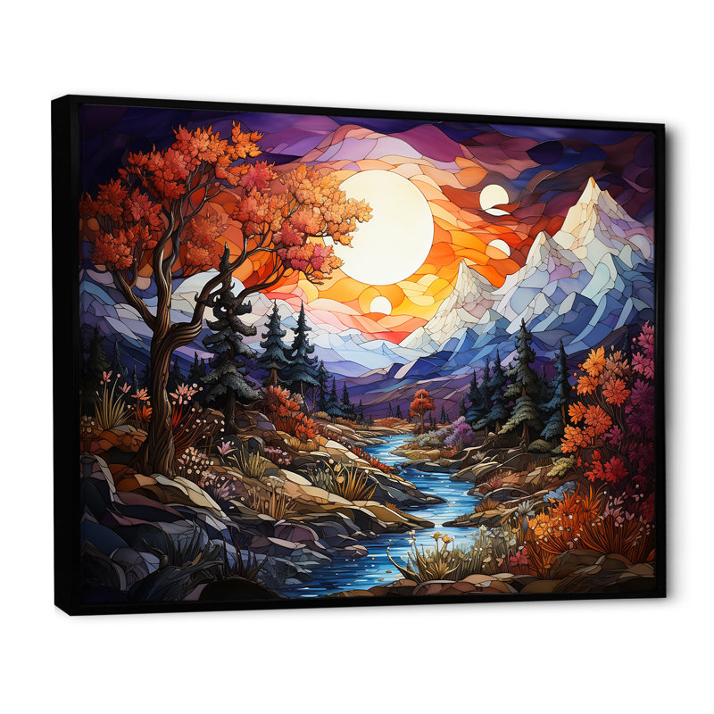 Print, Black Floater Framed, 16" H x 32" W x 1" D