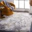 Tapis gris / doré à motif abstrait Prichard-1881180793