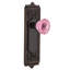 Egg & Dart Plate with Crystal Pink Door Knob-76508451-76508441