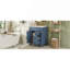 Meuble-lavabo 24 po avec lavabo en céramique, petite armoire de salle de bain moderne, 2 tiroirs et tablette réglable