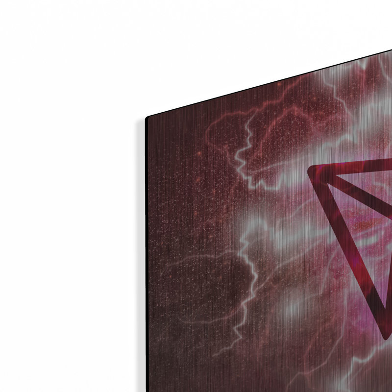 Crypto Eclipse Tron Trx', Metal Wall Art, 12" H x 16" W