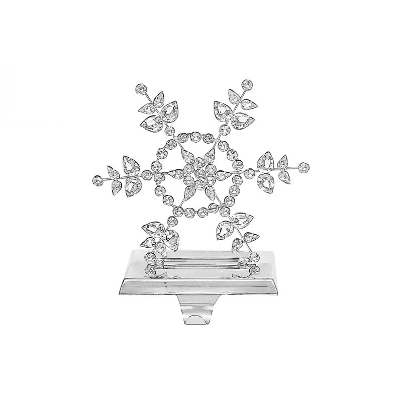 Beaded Snowflake Stocking Holder