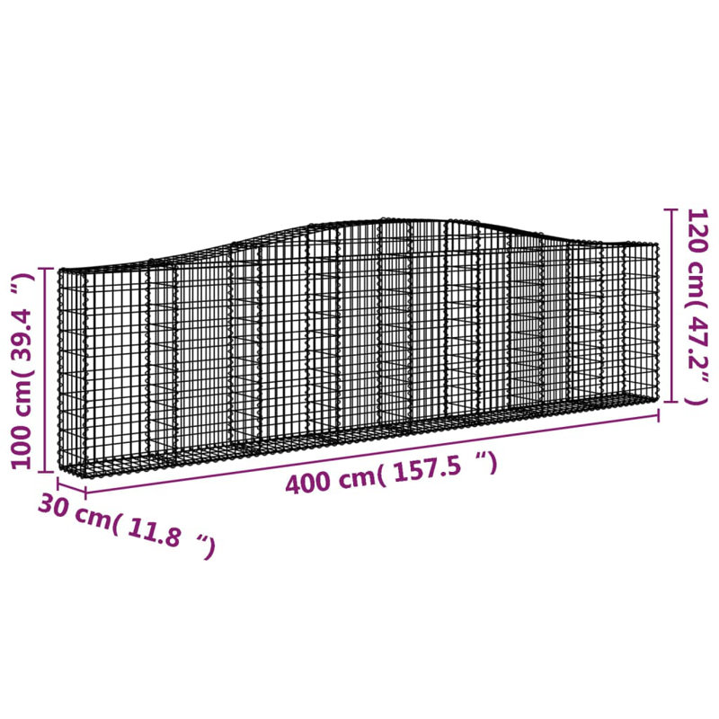 Arhaan 400 cm W, 120cm H x 400cm W x 30cm D