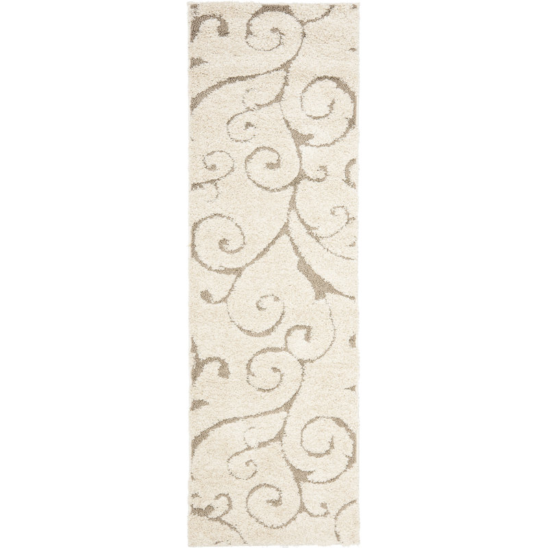 Benedetti Hooked Rug, Runner 69 x 213 cm, Cream/Beige