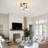 Modern Crystal Ceiling Light Fixtures, 3 - Light Semi Flush Mount Ceiling Light With Clear Crystal Shade-276937043