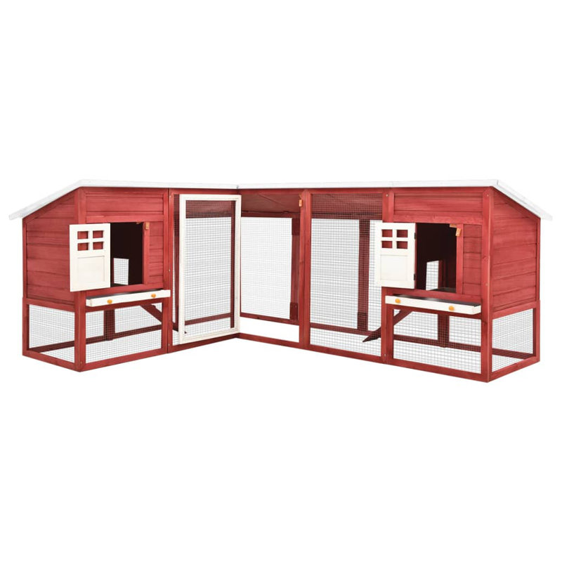 Neston Rabbit Hutch, Red/White