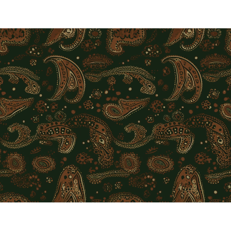 Polyester Comforter, King Comforter, Green/Beige/Brown Oriental