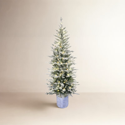 Lighted Artificial Fir Christmas Tree