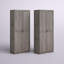Armoire de rangement moderne Hopkins avec 7 tablettes réglables grises-86781013