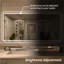 Ridlee 72 In. W X 36 In. H LED Light Anti-Fog Frameless Bathroom / Vanity Mirror-1953229990