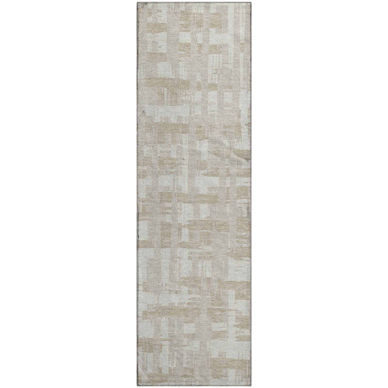 Premium Machine Washable Mayfield AMF1849 Stripes Rug, Runner 2'3" x 7'6"