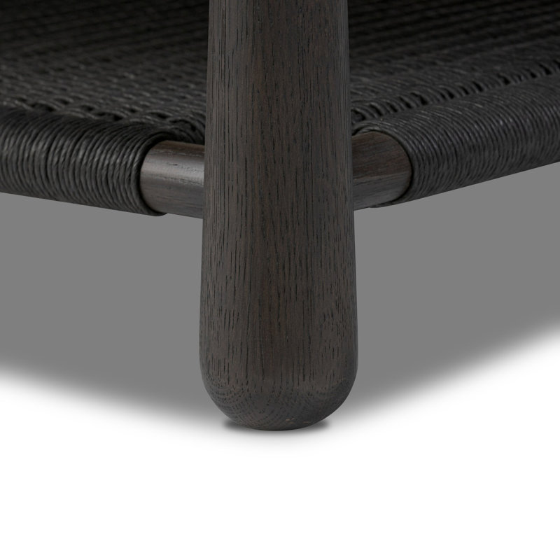 Salvador Coffee Table, Cracked Smoked Black Veneer