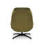 Upholstered Swivel Accent Chair with Footstool-943333653