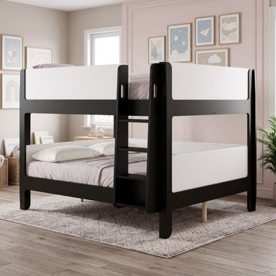 Full over Full Bunk Bed with Built-In Ladder