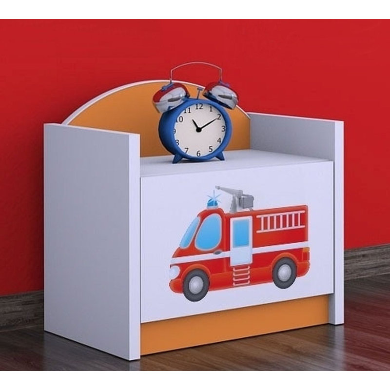 Brodie Nightstand, Orange