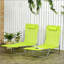 Chaises longues 2 pièces pliantes
