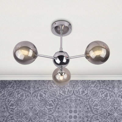 Rambrij Glass Semi Flush Mount