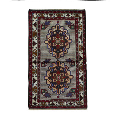 Tapis brun de haute qualité noué à la main