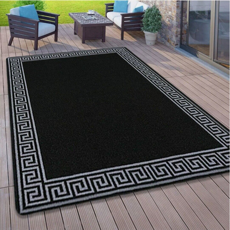 Fairmont Park Stonehaven Black/Grey Indoor / Outdoor Rug | Wayfair.co.uk