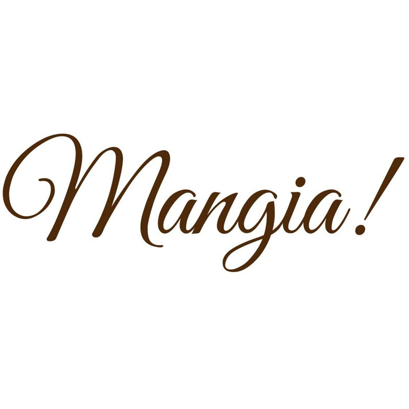 Text & Numbers Wall Decal, 7.5"H X 22"W, Brown