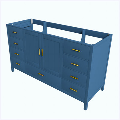 Single Bathroom Vanity with Wood Top