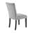 Panda Oceanic Black Dining Table And (4) Grey Dining Chairs
