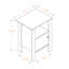 Table de chevet Lauren Brown