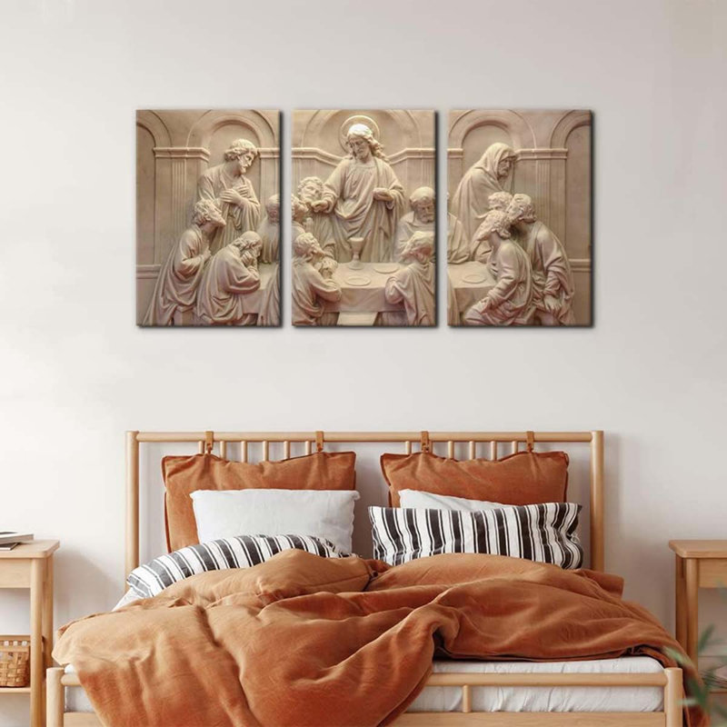3 Piece Wrapped Canvas Print, 60 cm H x 120 cm W