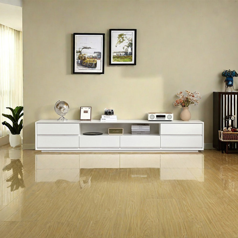 Meuble télé blanc pur, 94.49"