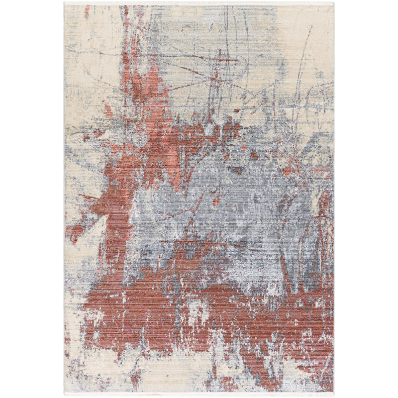 Abstract Indoor Rug, Rectangle 3' x 4'11"