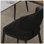 Ensemble de 2 chaises de salle à manger, chaises de maison de conception moderne, chaises de salle à manger en cuir de polyuréthane pour la salle à manger de cuisine - noir