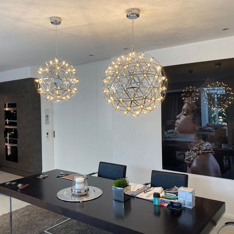 Dimmable LED pendant lamp Atom 50 42, Gold Colours