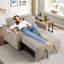 Canapé-lit inclinable 3-en-1 avec coussins pour petits espaces Ross-1195006716