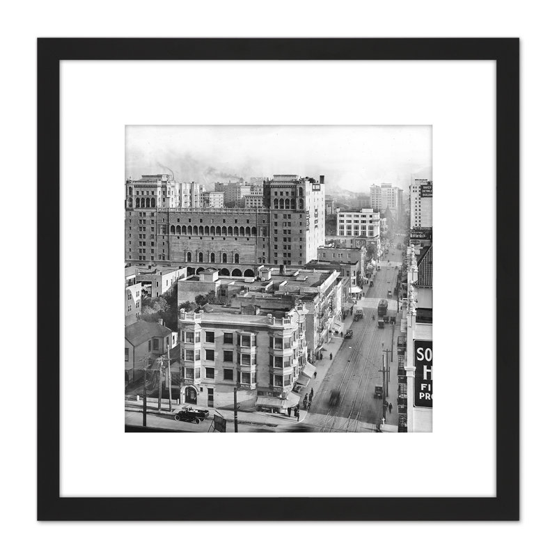 Los Angeles Sixth Street Figueroa Flower 1916 1 Piece Single Picture Frame Painting