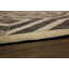Tapis gris/blanc handwoven à tissage plat vache Simeon
