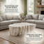 48.62 inch Unique Shape Coffee Table Beige