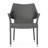 Patio PE Wicker Dining Chair with Stackable Design